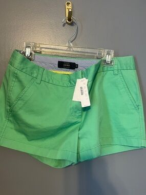 J. Crew  Green Chino 3” inseam Shorts